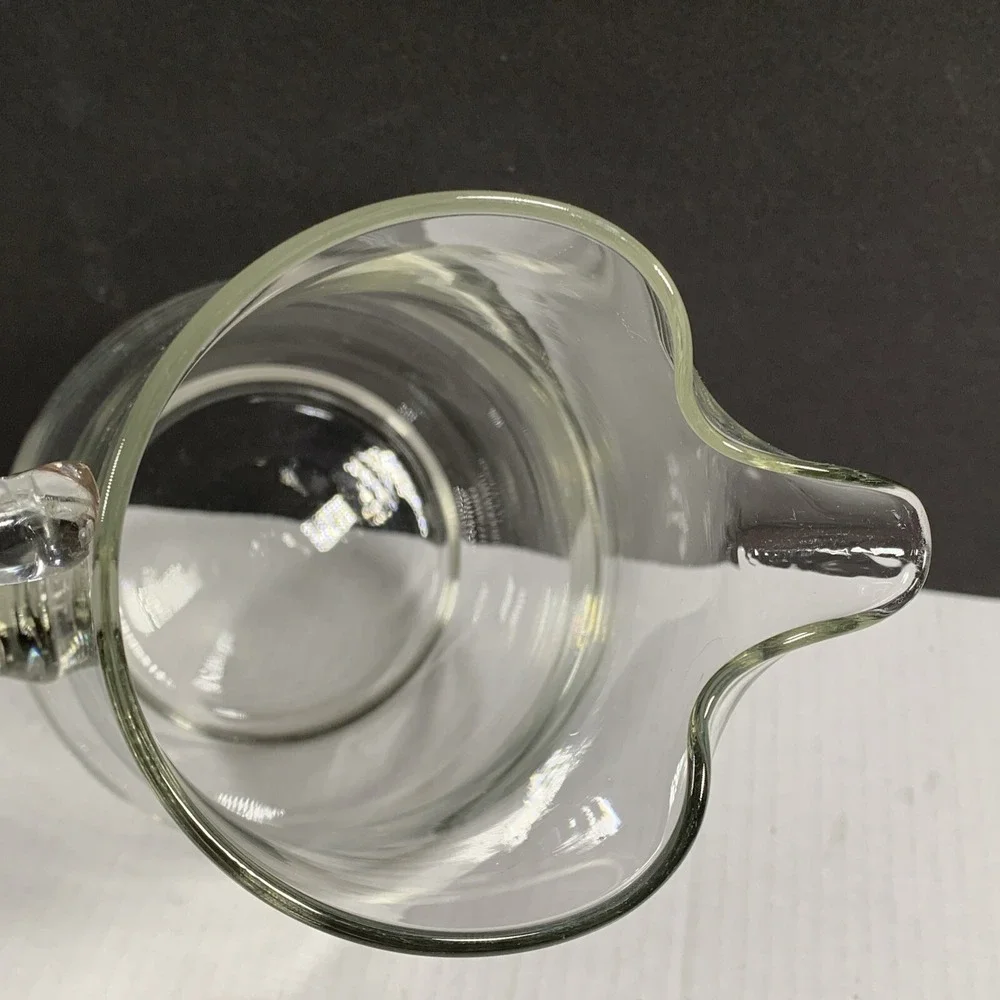 Clear Glass Pitcher Handle Spout Water Beverage Serving Jug Bar 80 Oz. 10